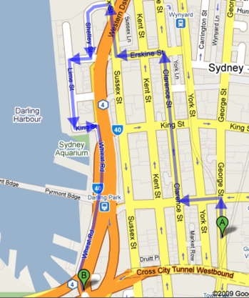 Google map sydney