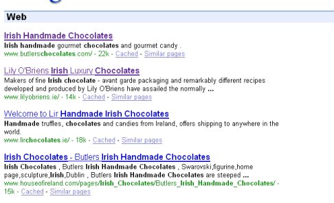 Irish handmade chocolates