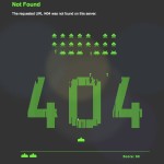 space invaders game on 404 page