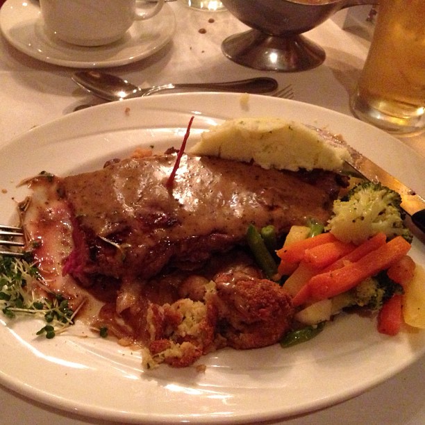 Christmas party steak ! - photo from Instagram