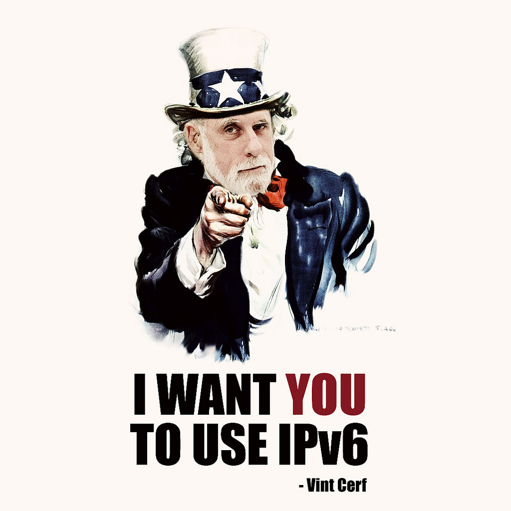 Vint Cerf IPv6 poster