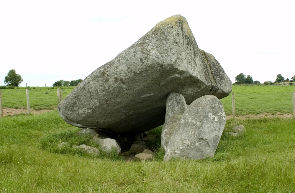 The Brownshill Dolmen is one of the largest Portal Dolmens in Europe with the cap stone weighing over 4 tons. It is located just outside Carlow town in Ireland.