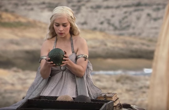Emilia Clarke as Daenerys Targaryen  in HBO's Game of Thrones