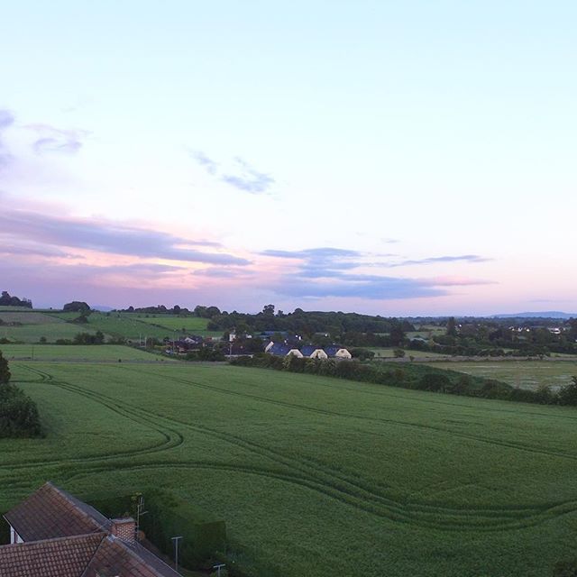 The Irish countryside is only a few metres away