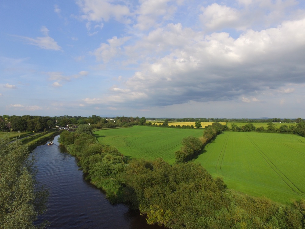 Barrow river with boat