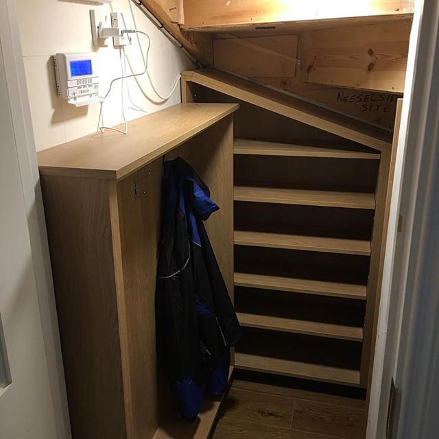 storage under the stairs 