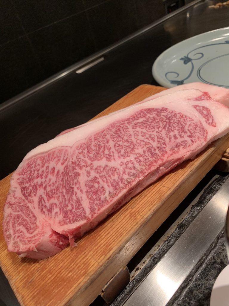 Raw kobe beef 