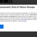 Yahoo! Groups Shutting Down Finally